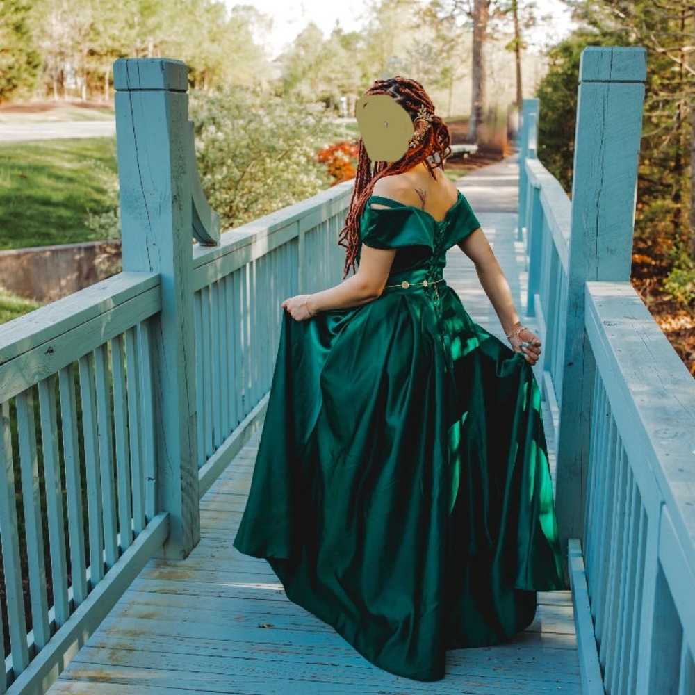 Emerald Green Prom Dress - image 2