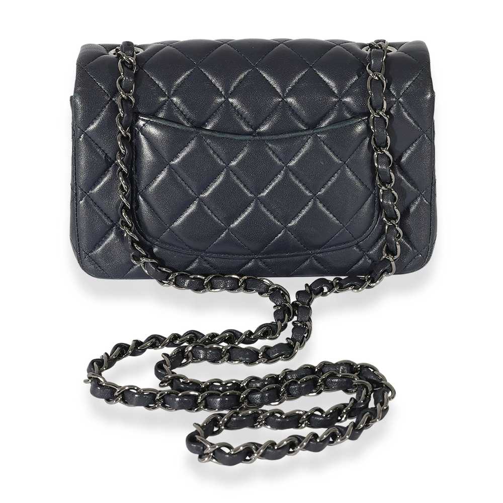 Chanel Chanel Navy Quilted Lambskin Rectangular M… - image 3