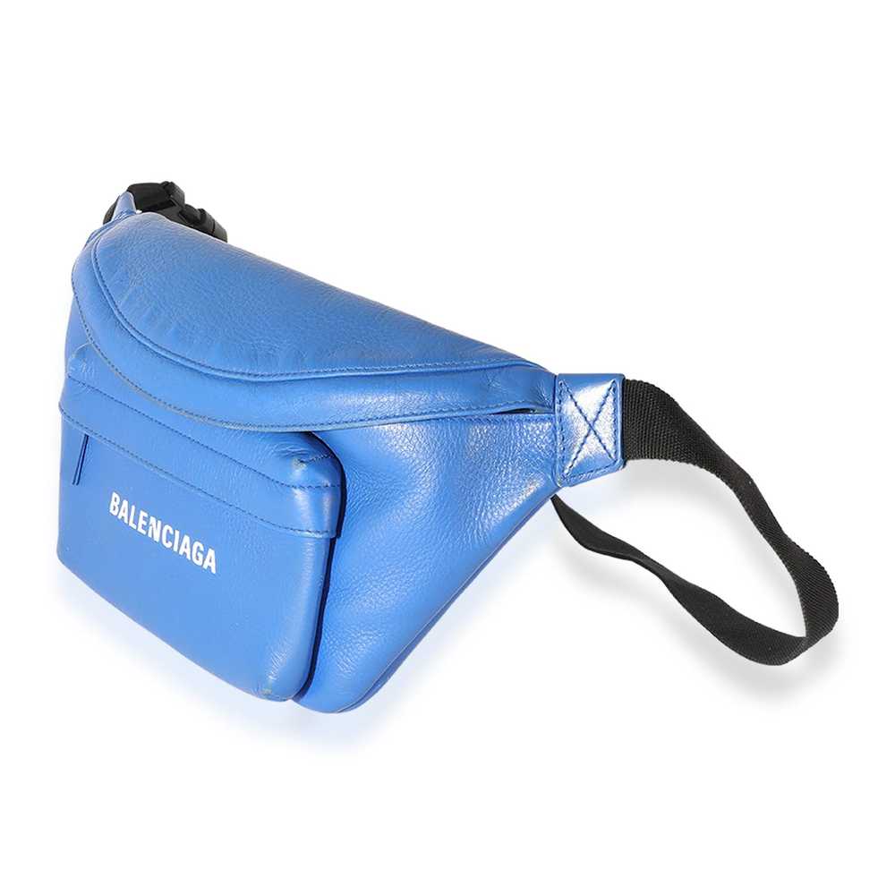 Balenciaga Balenciaga Blue Leather Everyday Logo … - image 2