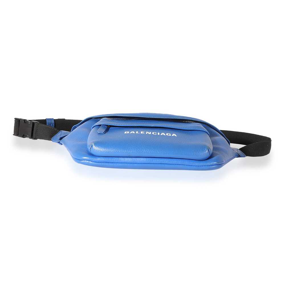 Balenciaga Balenciaga Blue Leather Everyday Logo … - image 3