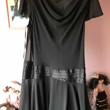 Little Black Dress W/Beaded Wst - image 1