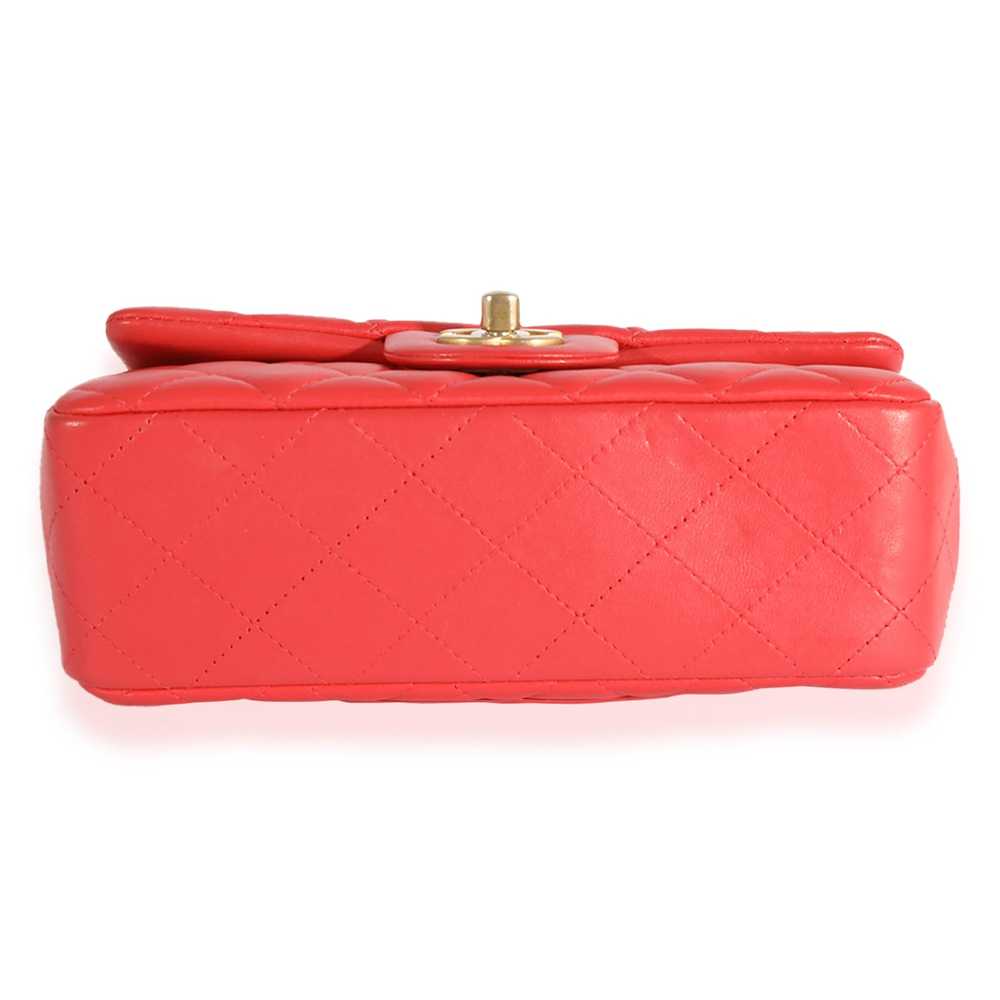 Chanel Chanel Coral Quilted Lambskin Mini Rectang… - image 4