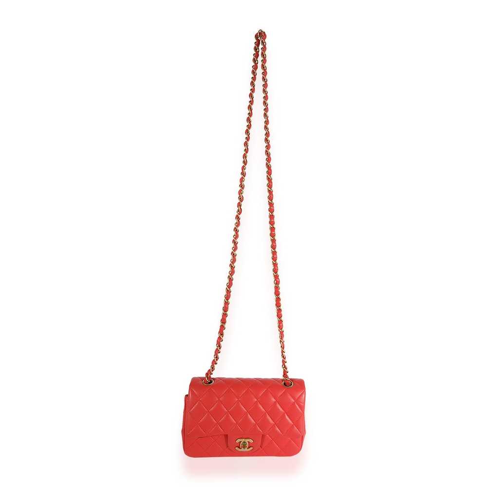 Chanel Chanel Coral Quilted Lambskin Mini Rectang… - image 6