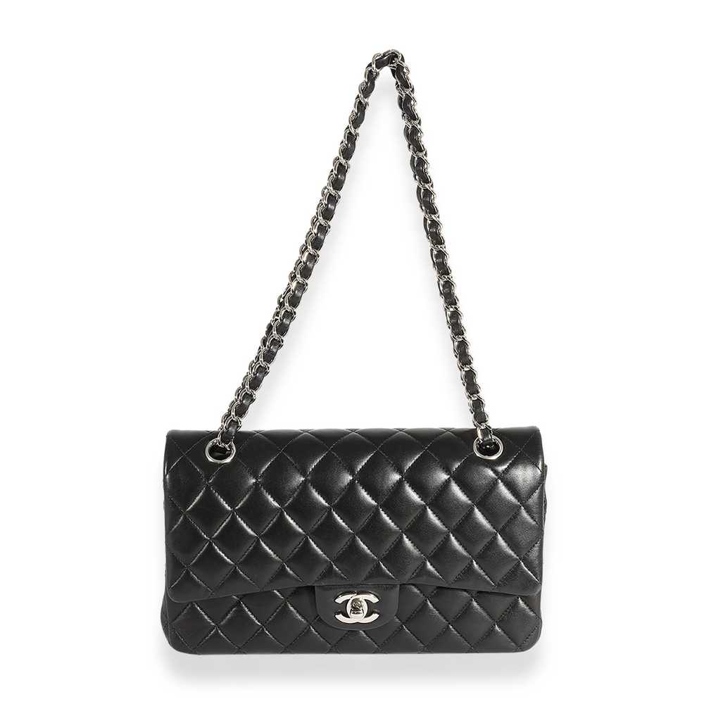 Chanel Chanel Black Quilted Lambskin Medium Class… - image 6
