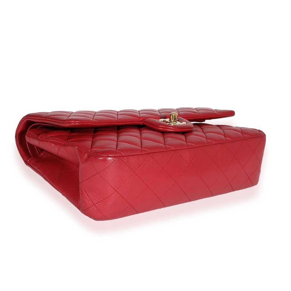 Chanel Chanel Red Quilted Lambskin Medium Classic… - image 3