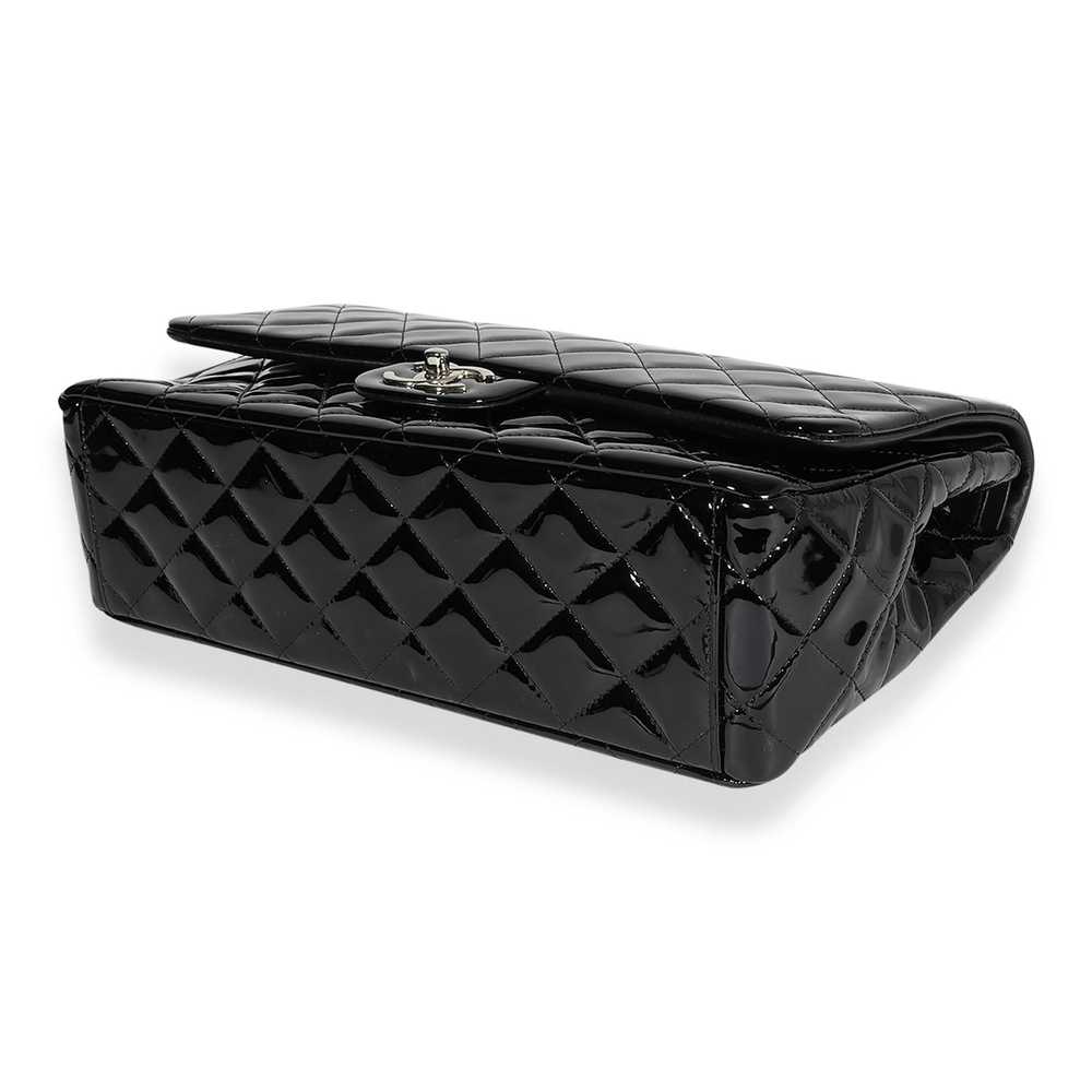 Chanel Chanel Black Quilted Patent Leather Maxi C… - image 5