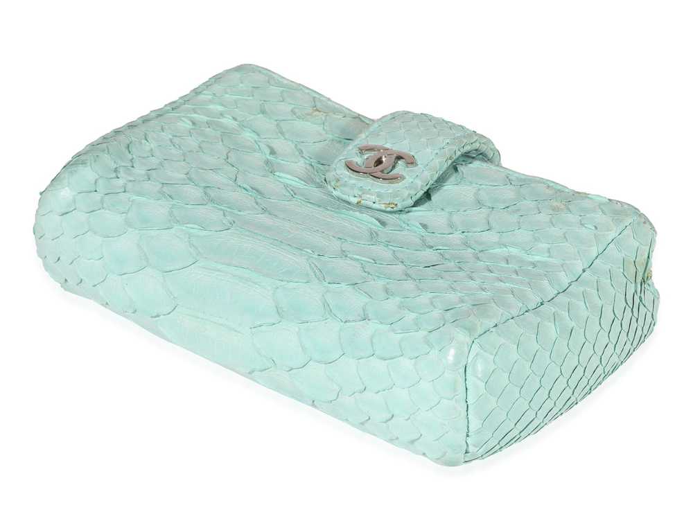 Chanel Chanel Mint Python Mini Phone Holder Clutch - image 4