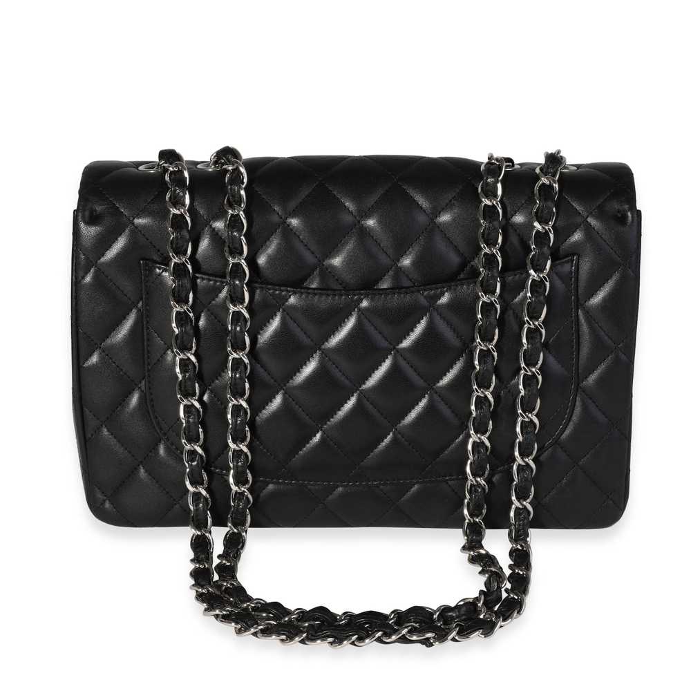 Chanel Chanel Black Quilted Lambskin Jumbo Classi… - image 3