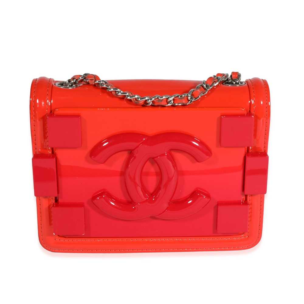 Chanel Chanel Red Quilted Patent Leather & Plexi … - image 1