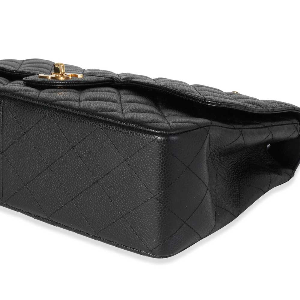 Chanel Chanel Black Quilted Caviar Jumbo Classic … - image 5