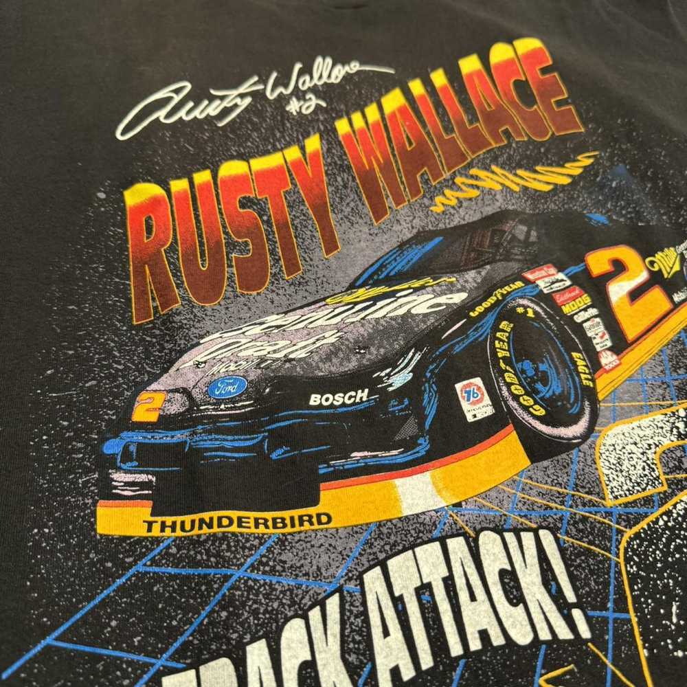 Vintage Vintage Rusty Wallace Xl Tee - image 3