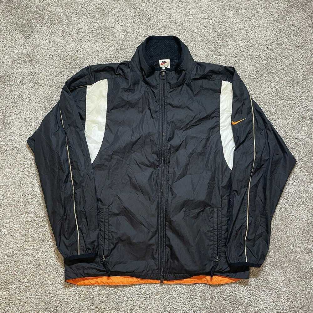 Nike VTG 90s Nike White Tag Windbreaker Jacket Or… - image 1