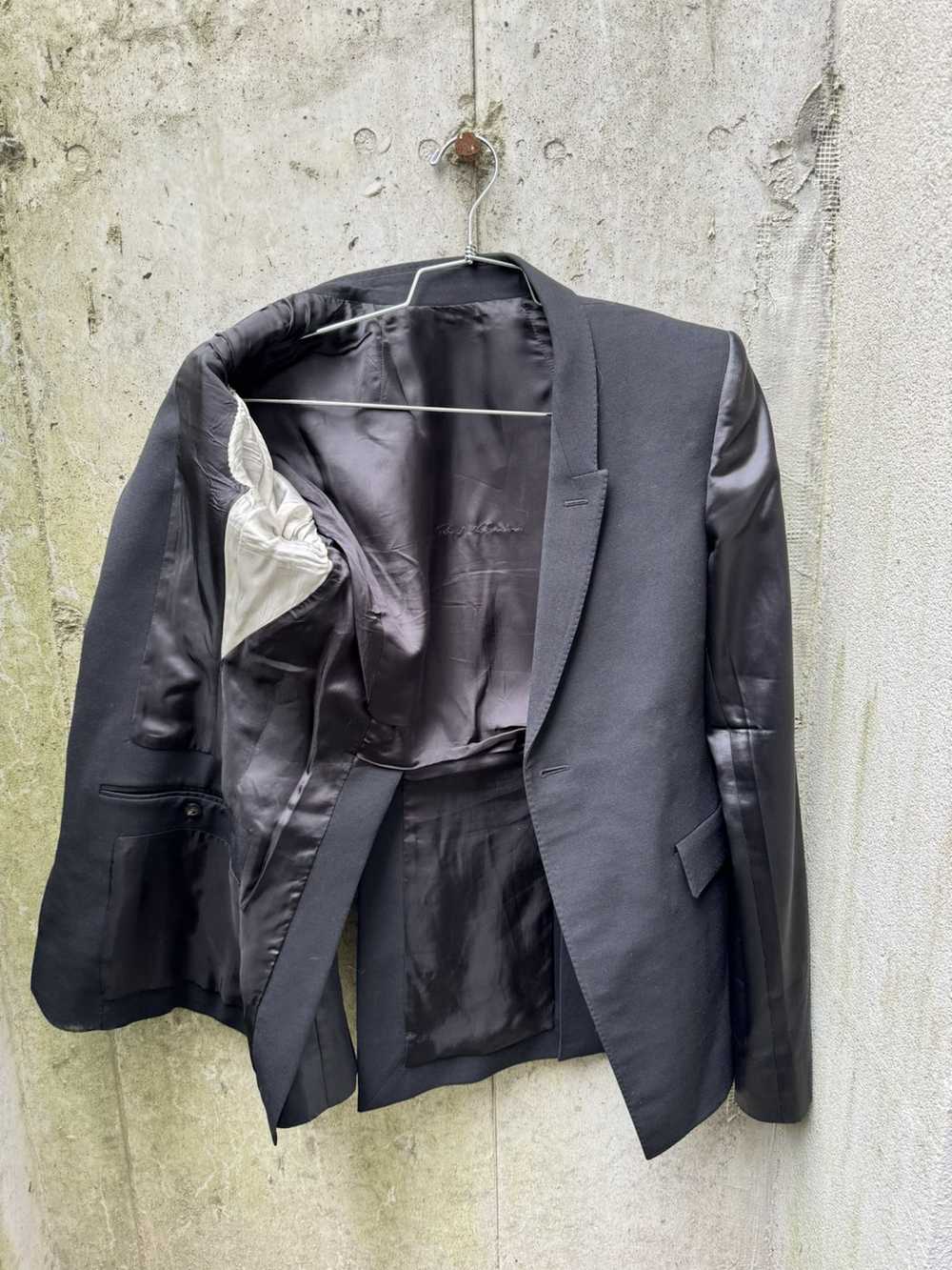 Rick Owens Viscose blazer with satin sleeves - image 5