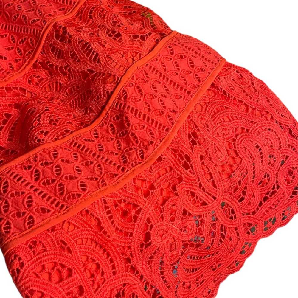Adelyn Rae Gorgeous Red Crochet Lace Sleeveless A… - image 11