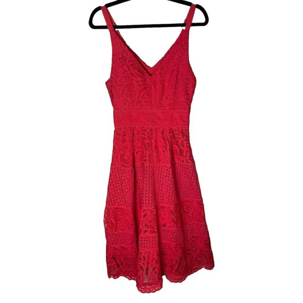 Adelyn Rae Gorgeous Red Crochet Lace Sleeveless A… - image 2