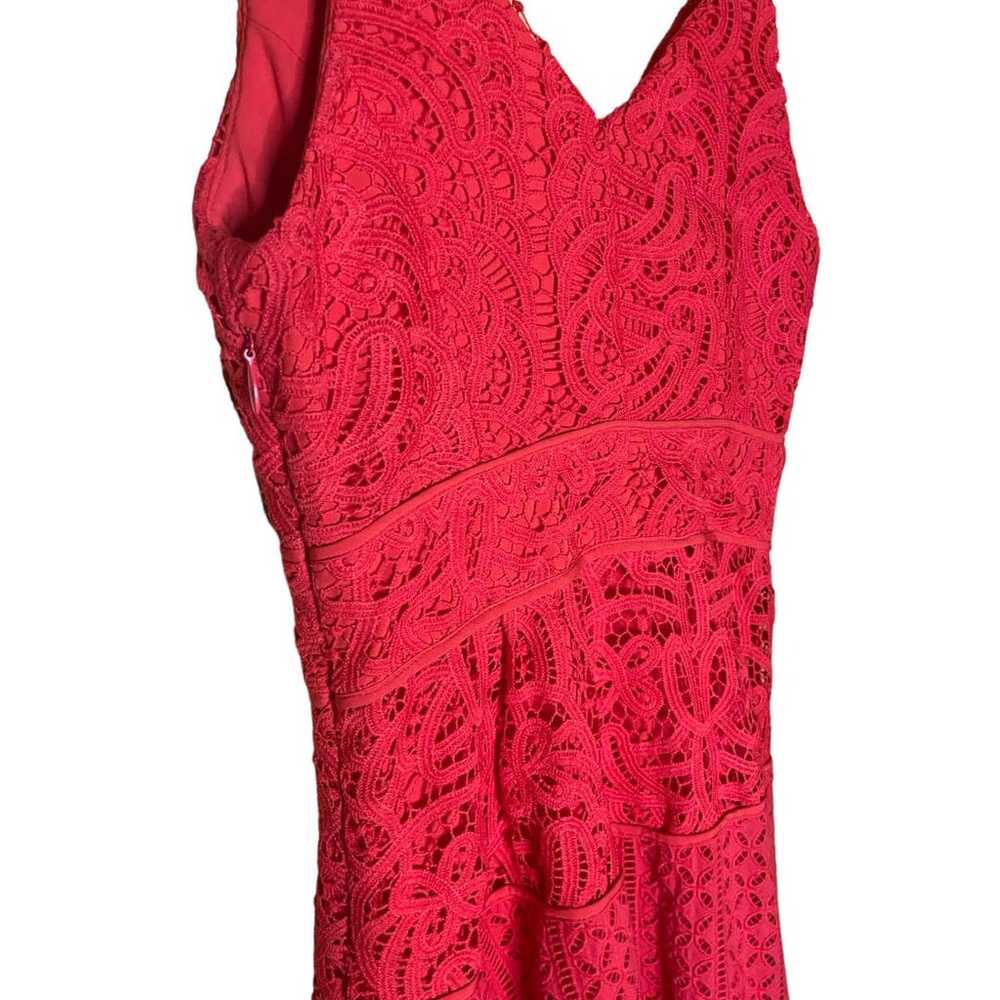 Adelyn Rae Gorgeous Red Crochet Lace Sleeveless A… - image 9