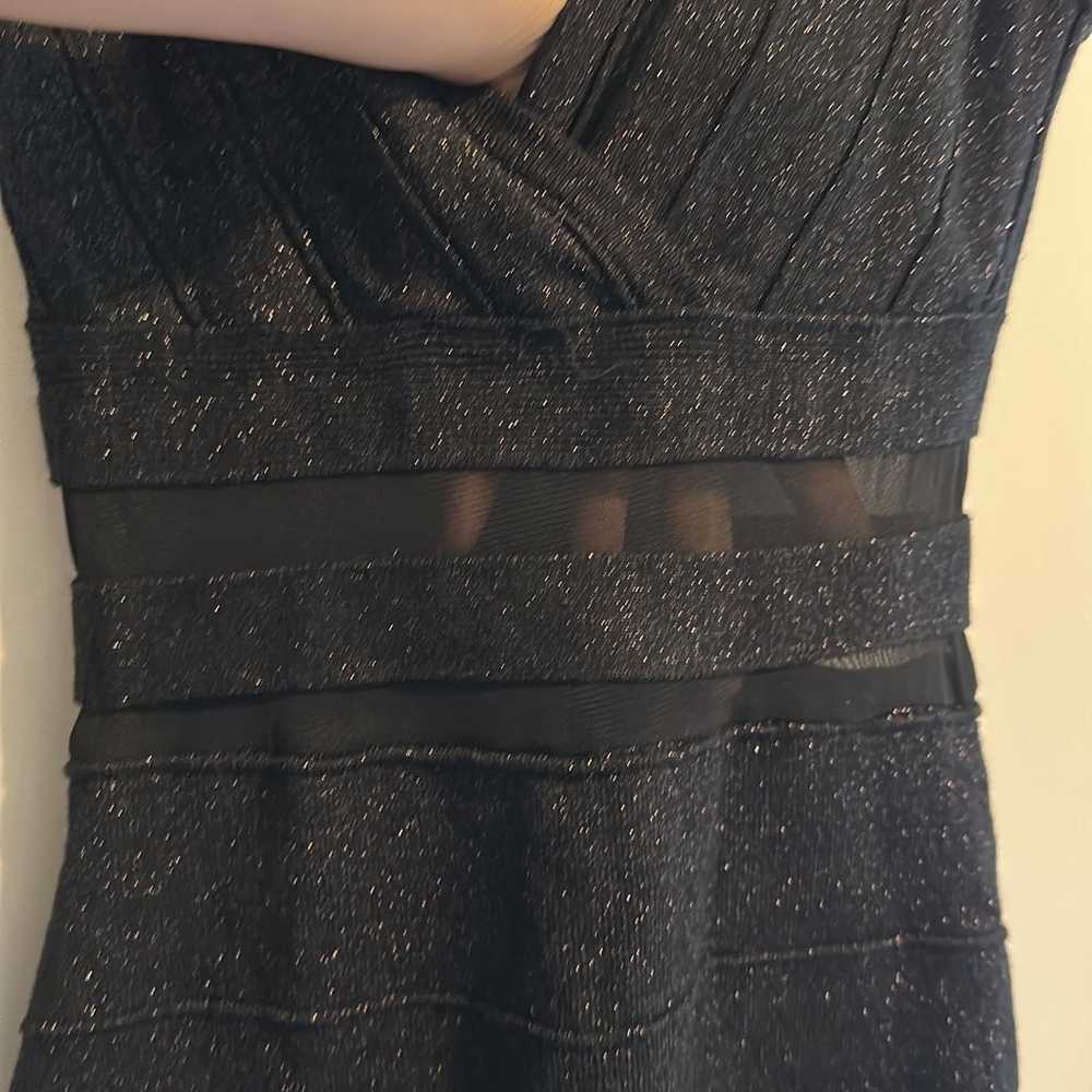 FIEVRE Bodycon Glitter Black Dress - image 4