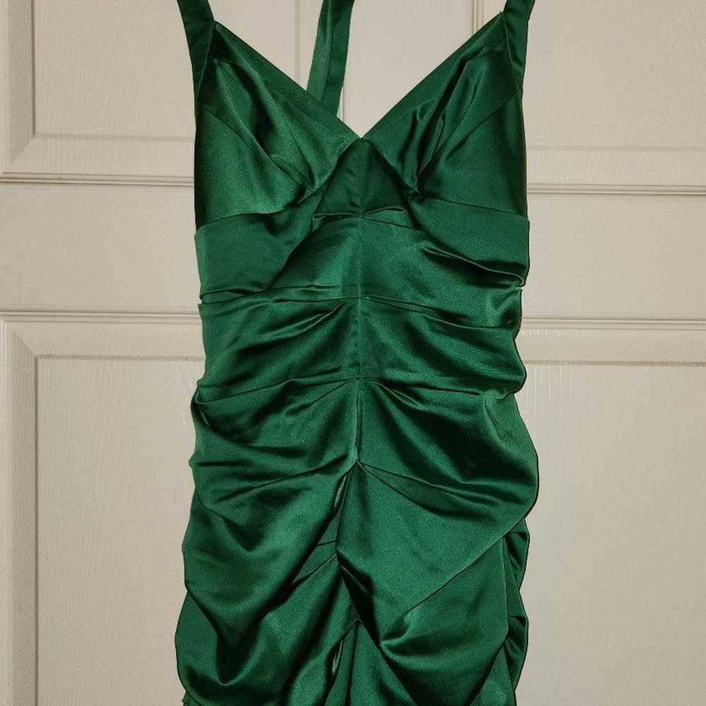 BCBG Maxazria Green Cocktail Dress - image 1