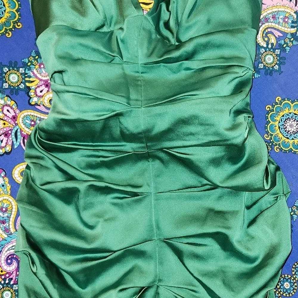 BCBG Maxazria Green Cocktail Dress - image 2