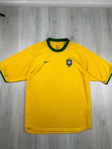 BRAZIL NATIONAL TEAM 1998/2000 HOME FOOTBALL SHIRT NIKE SOCCER JERSEY SIZE  XL