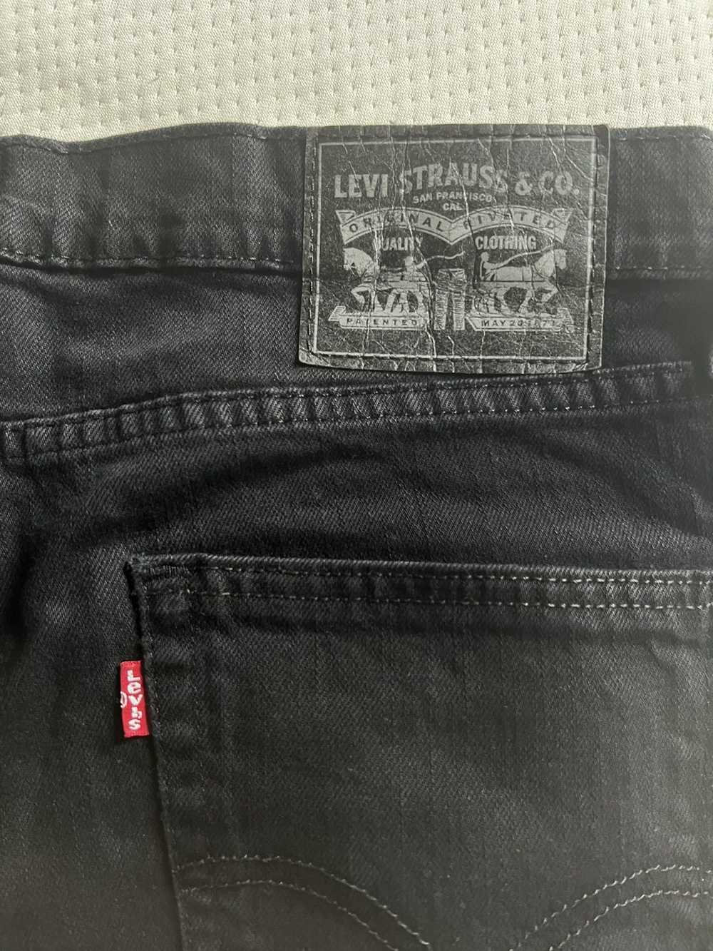 Levi's Black Slim Levi Denim Jeans - image 3