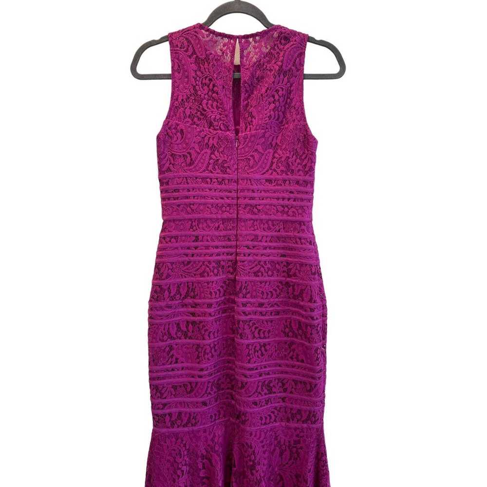 JS Collections Sleeveless High Low Lace Fuschia P… - image 5