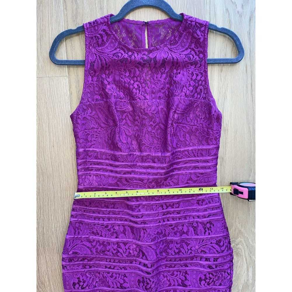 JS Collections Sleeveless High Low Lace Fuschia P… - image 9
