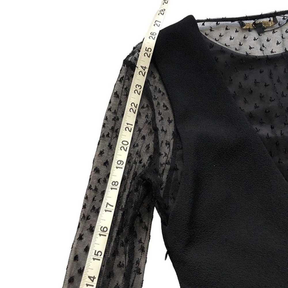 Maje Rimelle Black Lace Mini Dress Size 2 Sheer S… - image 10
