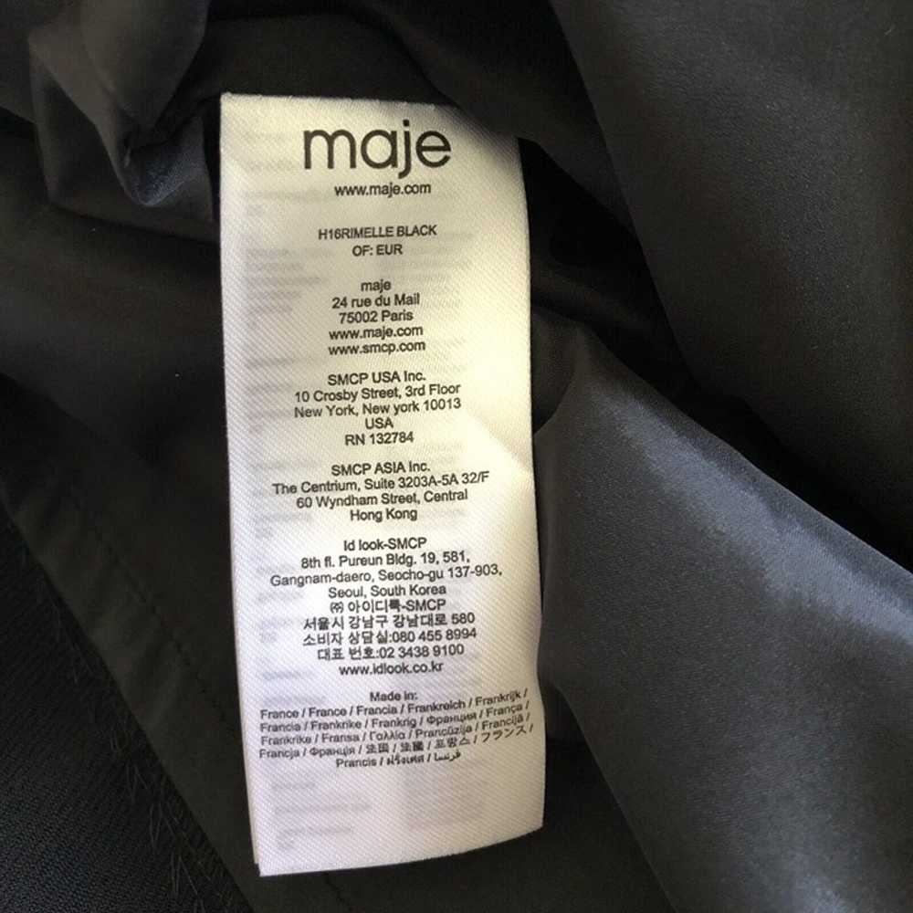 Maje Rimelle Black Lace Mini Dress Size 2 Sheer S… - image 11