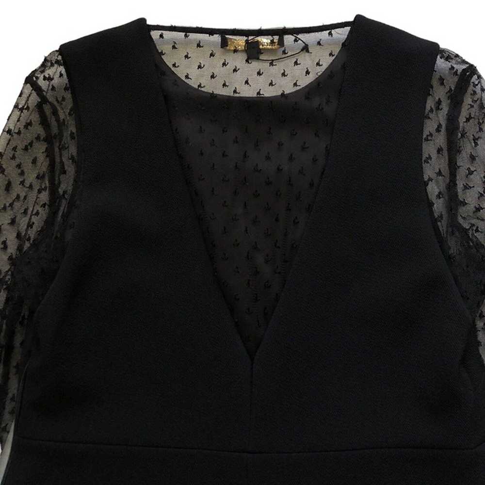 Maje Rimelle Black Lace Mini Dress Size 2 Sheer S… - image 2