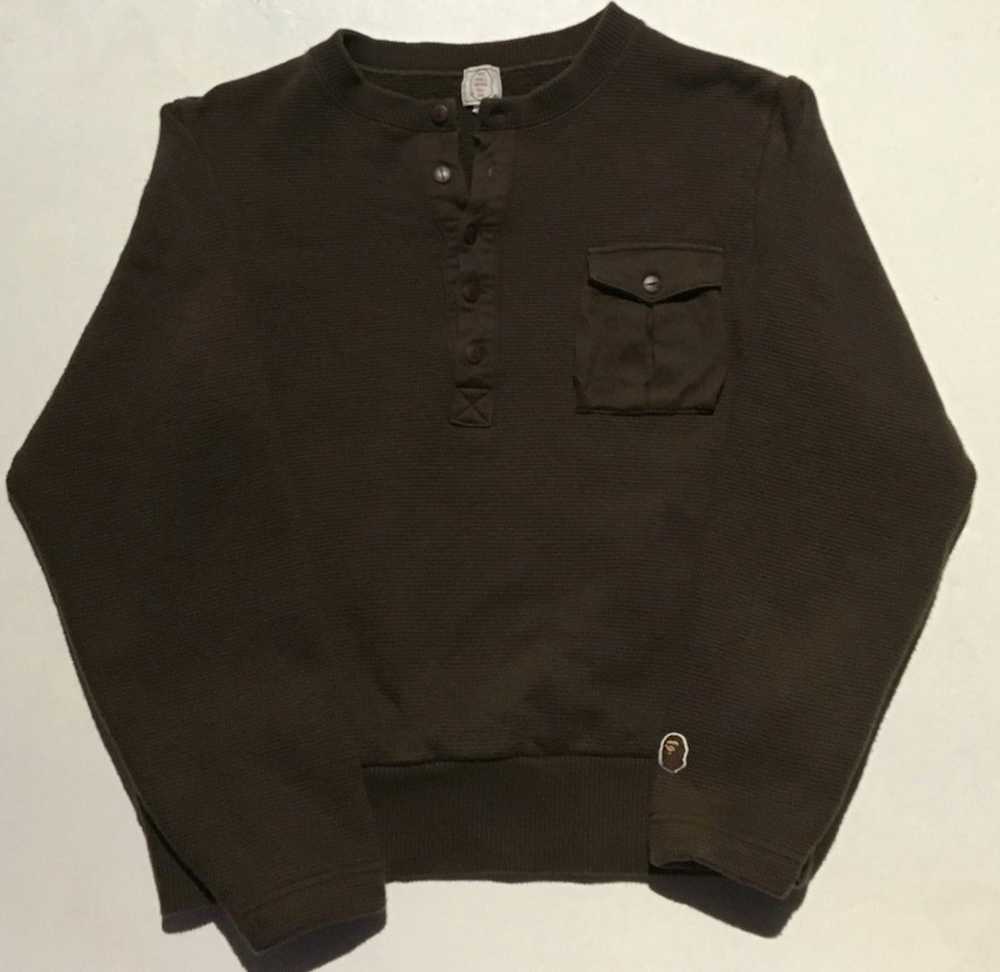 Bape Bape thermal crew neck sweater - image 1