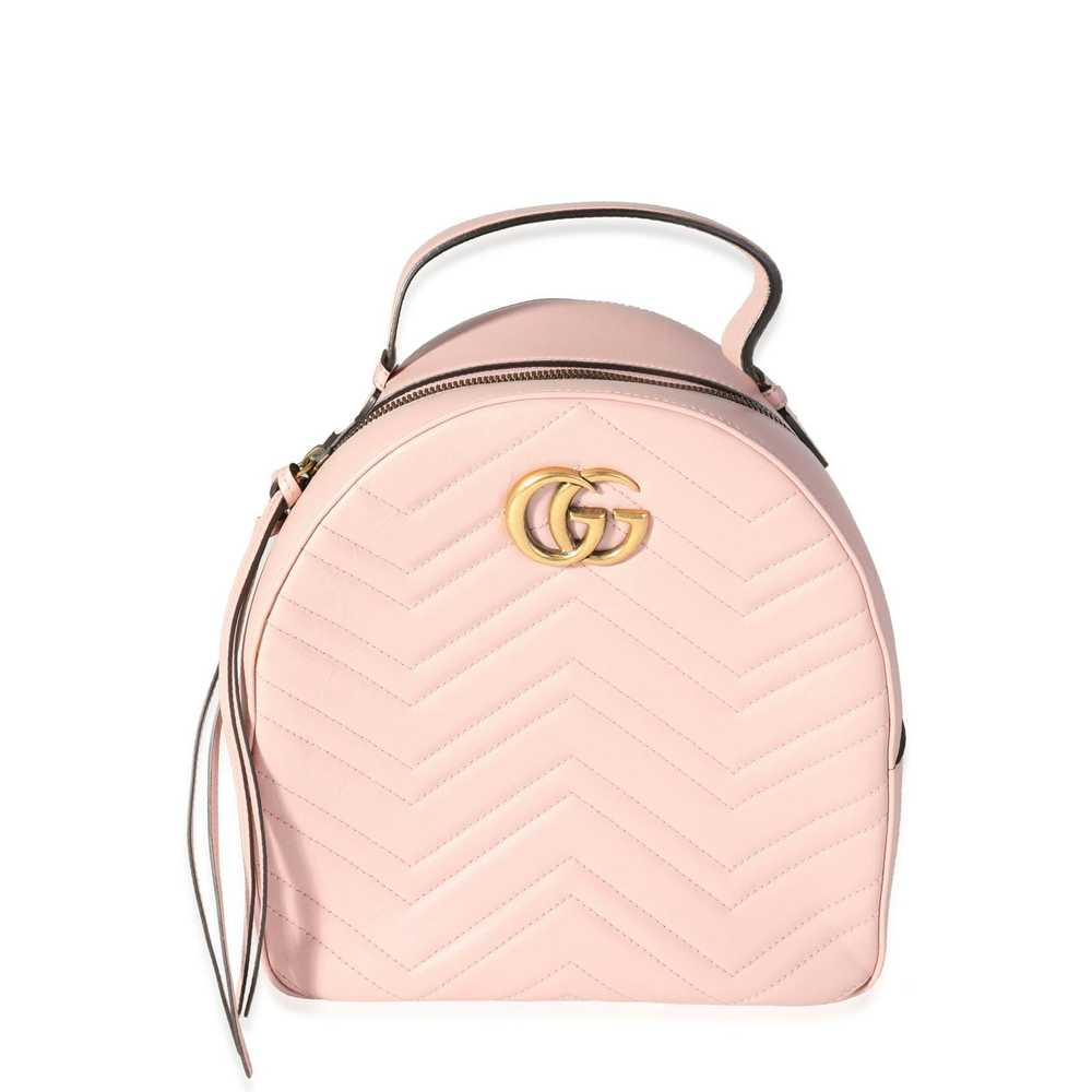 Gucci Gucci Pink Matelassé Calfskin GG Marmont Do… - image 1