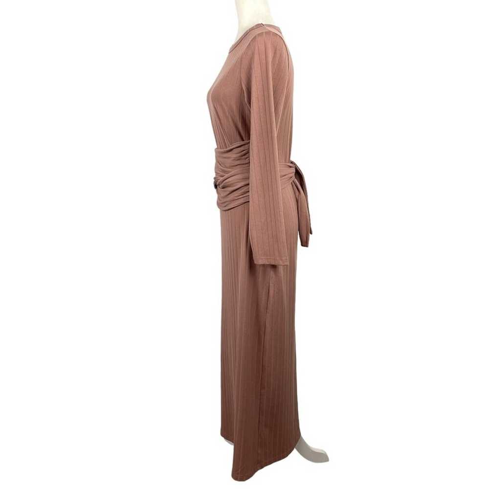 VEILED COLLECTION Ribbed Tie Waist Long Sleeve Wr… - image 7