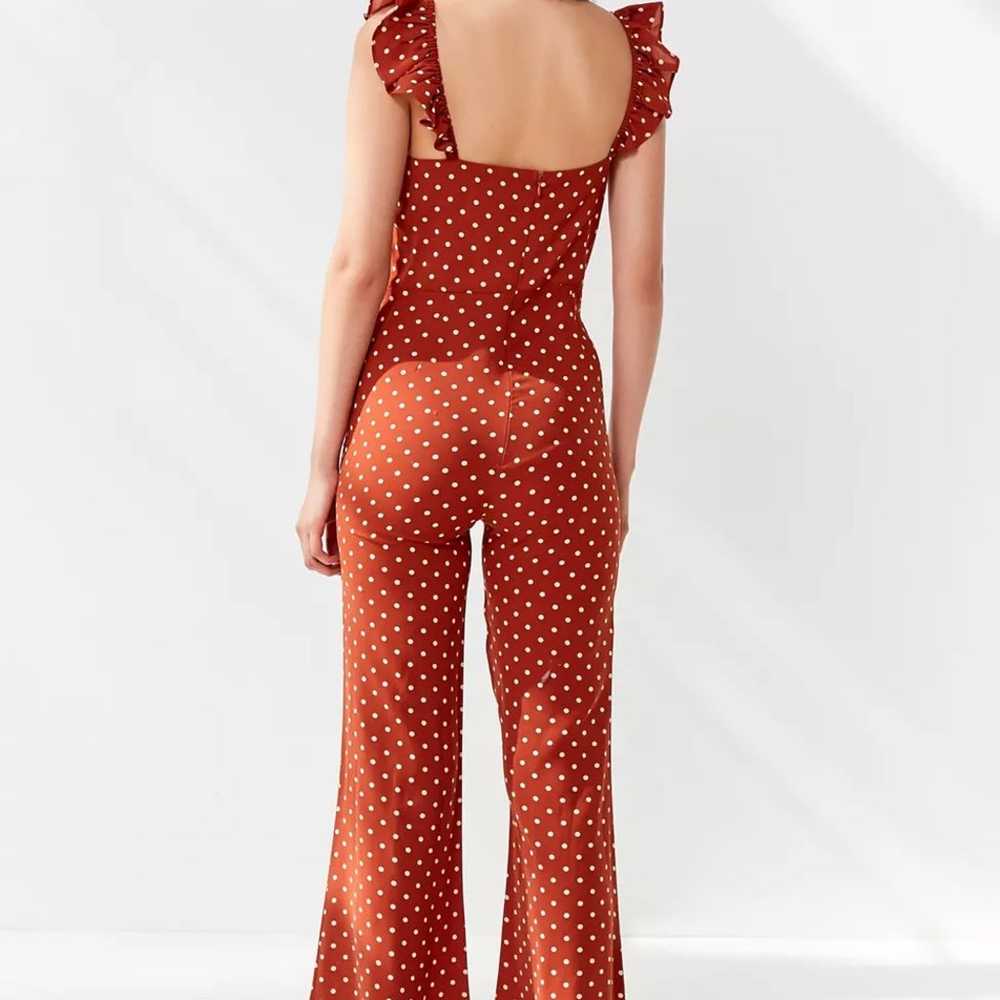 Lucca Couture Madelynn Polka Dot Ruffle Jumpsuit - image 3