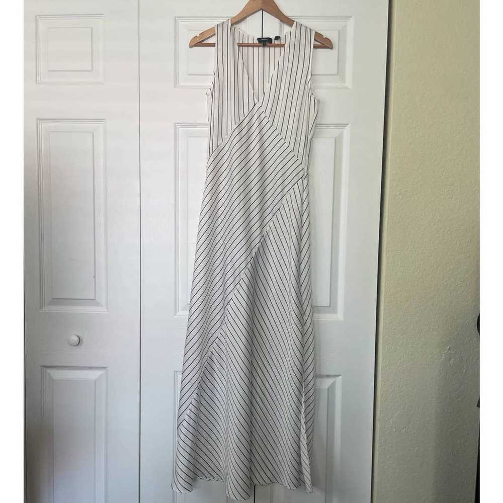 Size 0 Theory Relaxed Striped Maxi Slip Dress - image 2