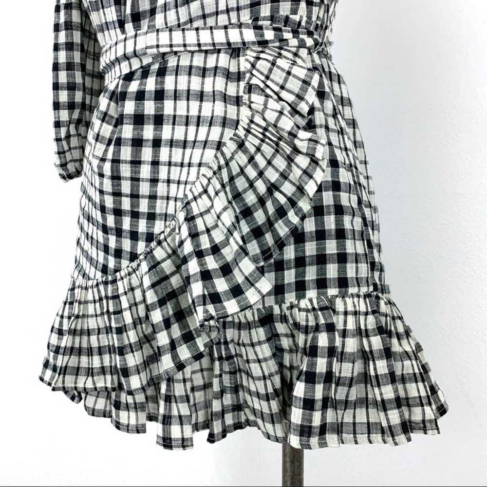 Tularosa- Maida Black & White Plaid Dress XS - image 4