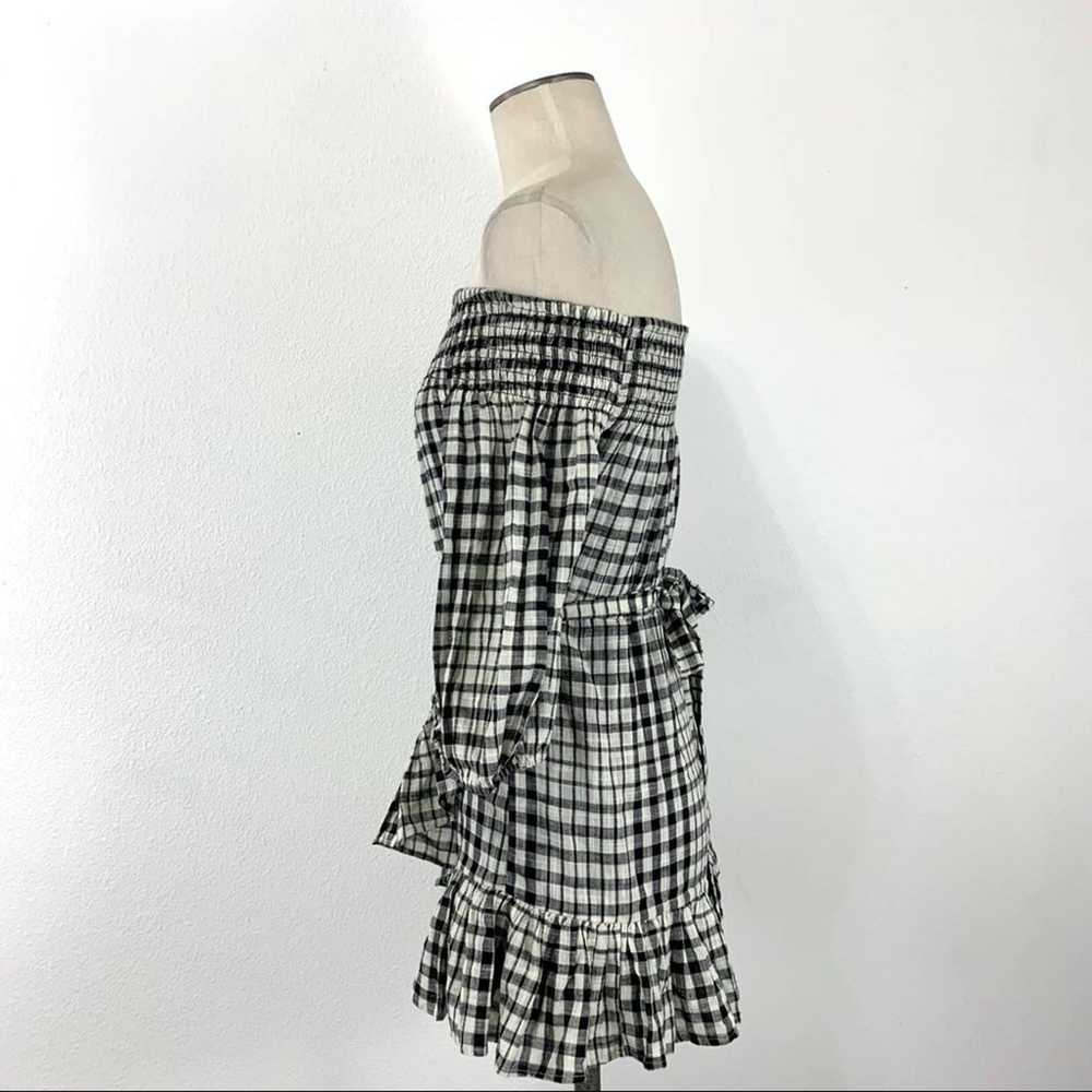 Tularosa- Maida Black & White Plaid Dress XS - image 5