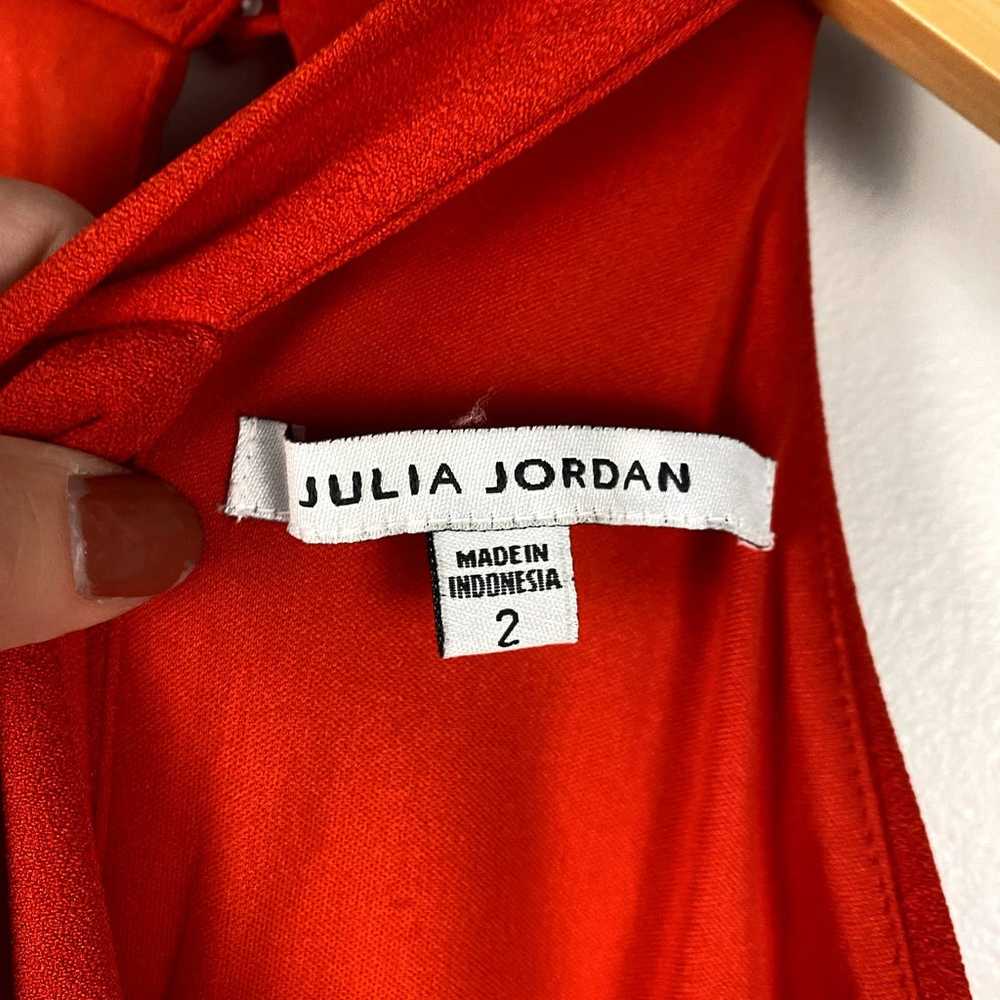 Julia Jordan Halter Neck Wide Leg Jumpsuit in Red… - image 5