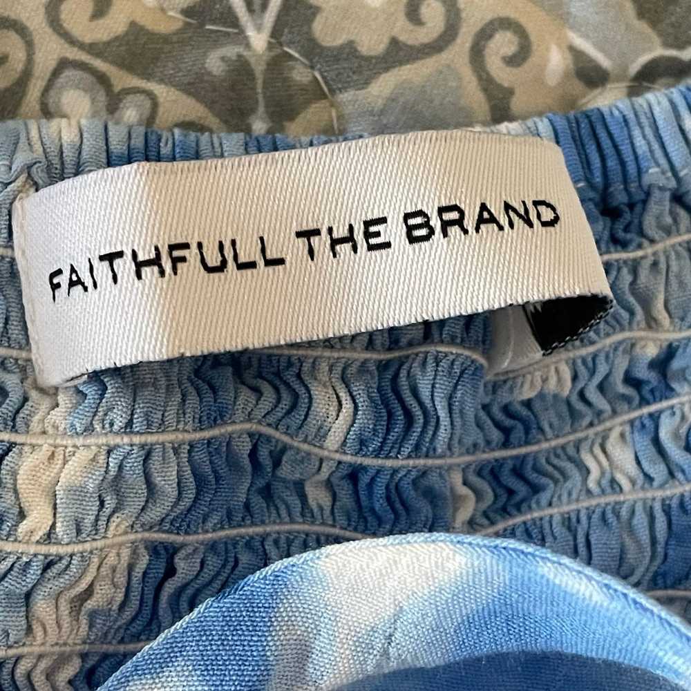 Faithful the Brand Linnie Tie Dye Puff Sleeves Mi… - image 7