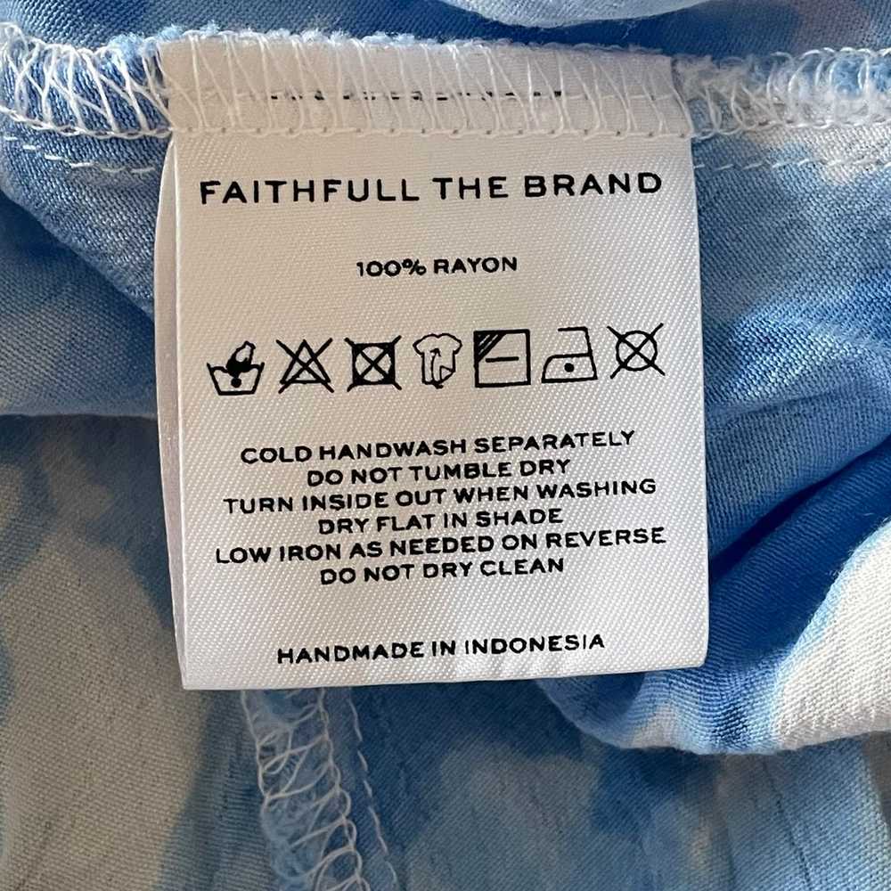 Faithful the Brand Linnie Tie Dye Puff Sleeves Mi… - image 9