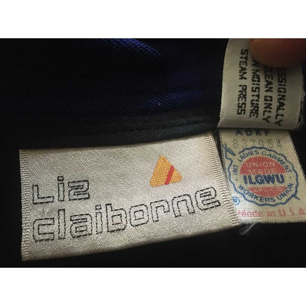 Claiborne Vintage Liz Claiborne Royal Blue/Black … - image 6