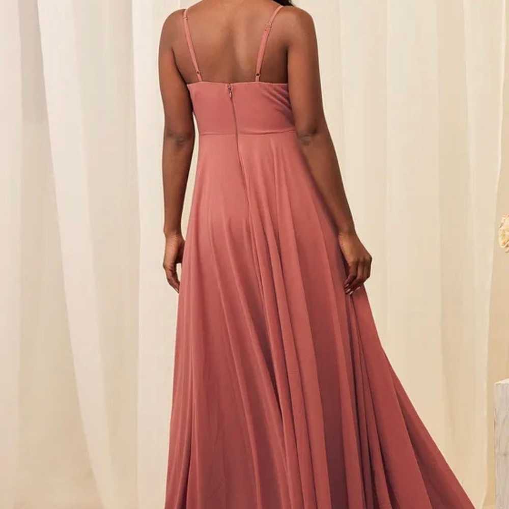 Lulus All About Love Rusty Rose Maxi Dress - image 6