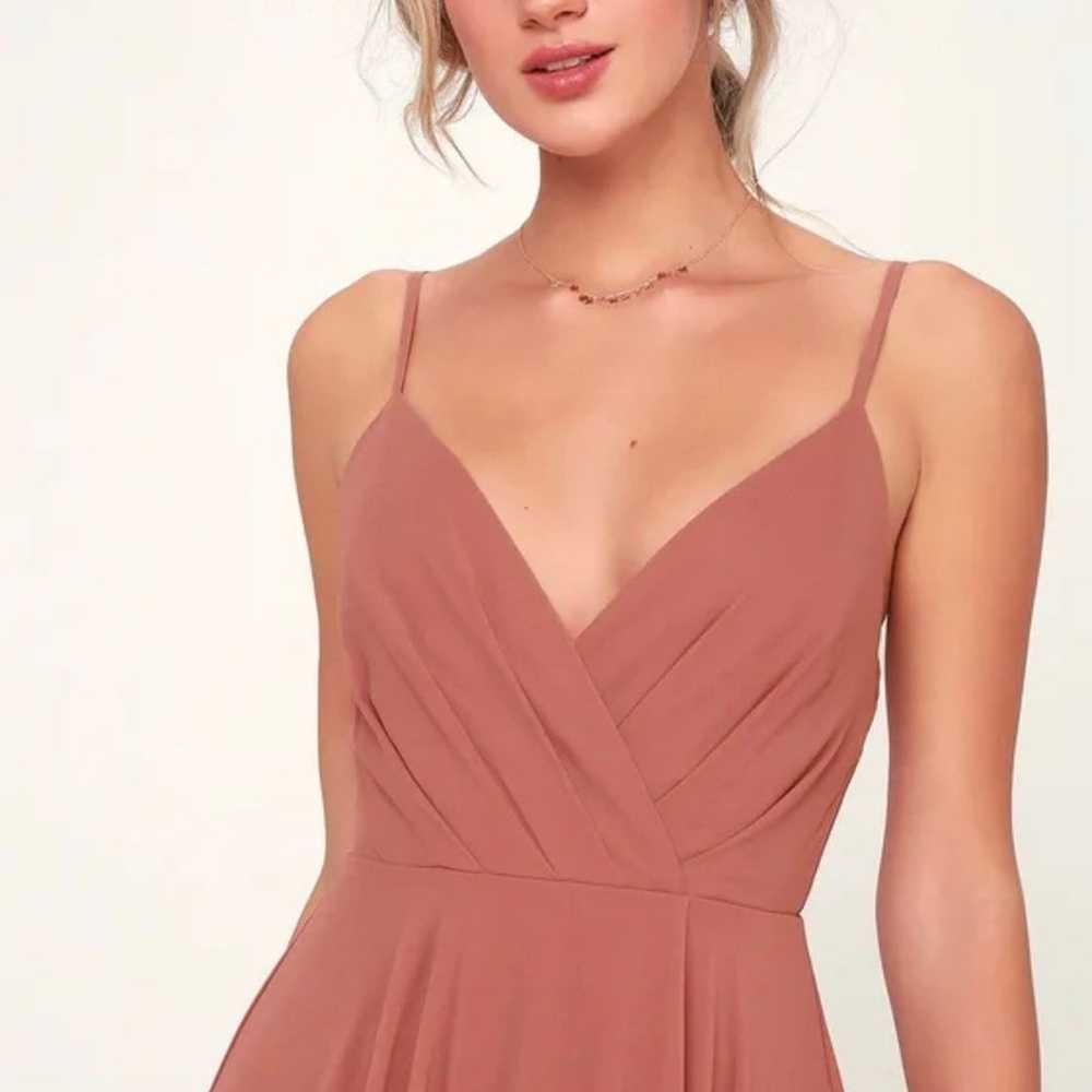 Lulus All About Love Rusty Rose Maxi Dress - image 8