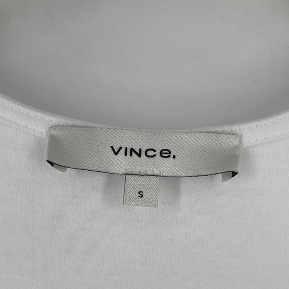 Vince Optic White Sleeveless Self Belted Popover … - image 8