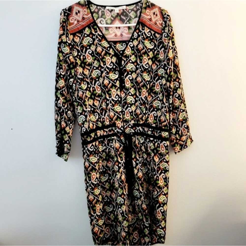 Size 2 Veronica Beard Venice 100% Silk Shift Dres… - image 3