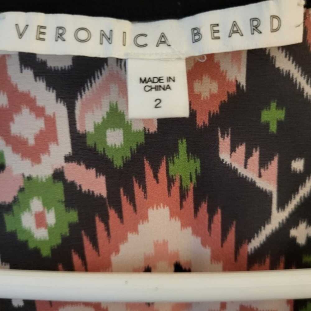 Size 2 Veronica Beard Venice 100% Silk Shift Dres… - image 9