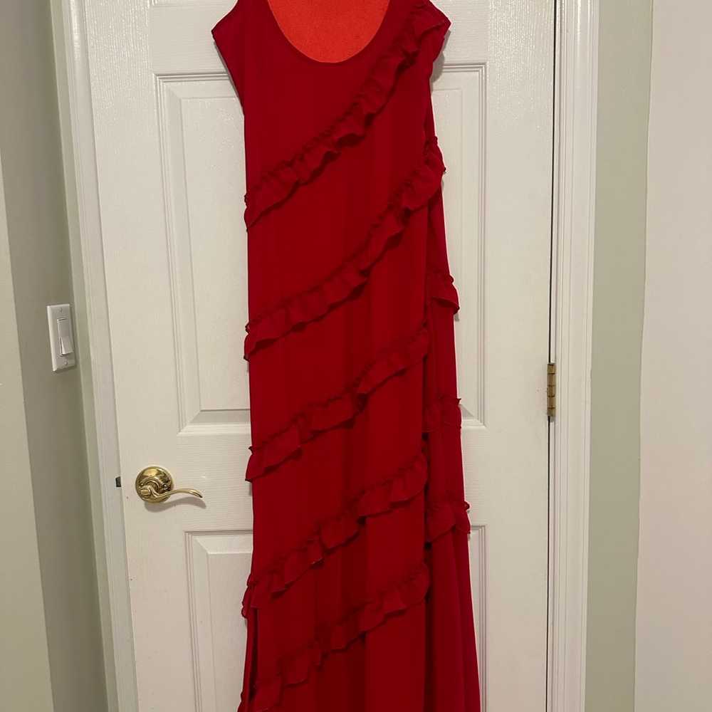 Long red maxi dress - image 2