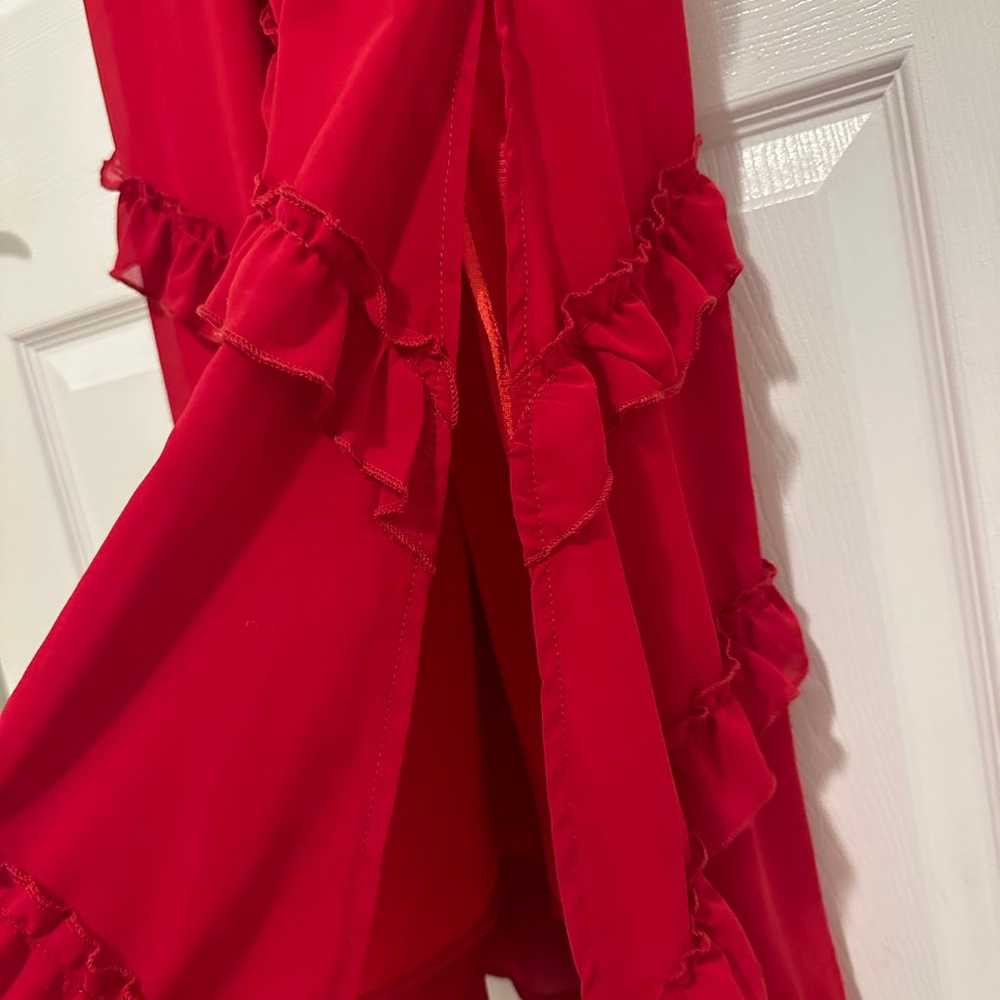 Long red maxi dress - image 3