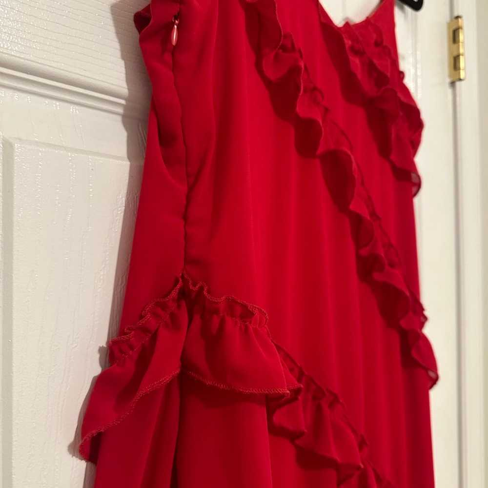 Long red maxi dress - image 5