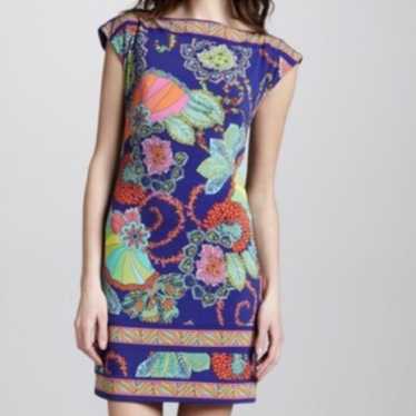 Trina Turk Colorful Paisley Mod Print Shift Dress